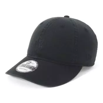 New Era 9THIRTY Cap MLB New York Yankees Mini Logo Tonal Exclusive to and Stylish Streetwear Travel Sun Gift (14655350, N838TH041) Black/Black Color,
