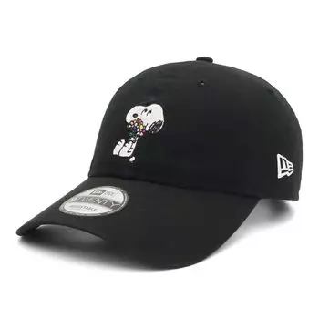 New Era 9TWENTY Long Visor Cap Peanuts Snoopy ONSPOTZ and KyuTwenty Long Long Perfect for Spring and Popular Size Stickers Adjustable Everyday