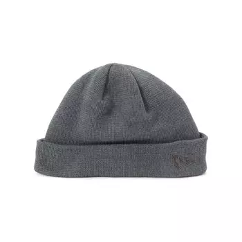 New Era Coolmax Basic Вязаная шапка с коротким отворотом ONSPOTZ Темно-серая, Эксклюзив, Графит.