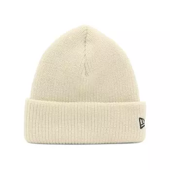 New Era Free Soft Cuff Knit Hat, Off-White