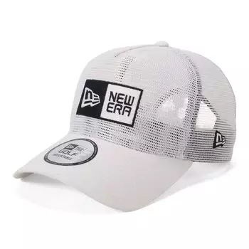 New Era Golf 9Forty Meshed Up Box Logo Exclusive to A-Frame Cap, White, ONSPOTZ.