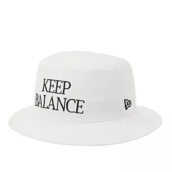 New Era Golf Bucket Keep GF BUCKET01 KEEP BALANCE WHI Hat, Balance, White, L/XL,