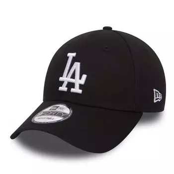 New Era Los Angeles Dodgers 9forty Strapback Cap черный белый регулируемый 940 Basecap чёрный