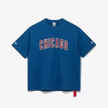 New Era M New Era футболка с коротким рукавом Cqk 14536494 Mlb Chicago Cubs футболка с надписью и логотипом High Tide L