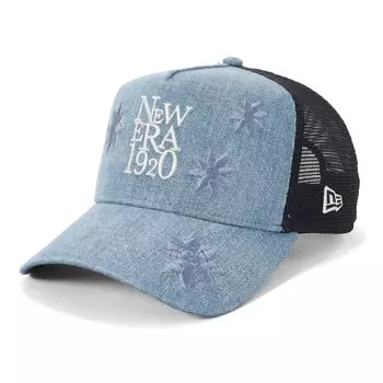 New Era Mesh Cap with Floral Print in Washed Free 940AFTR FLOWER NE1920 NER36C9245 9FORTYA-Frame Denim, Size, EMB, WDNM, 14388638,