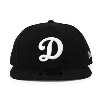 New Era MLB Basic Snapback 950 LA Dodgers Snapback Sports Cap Logo Used (D Black/White) -