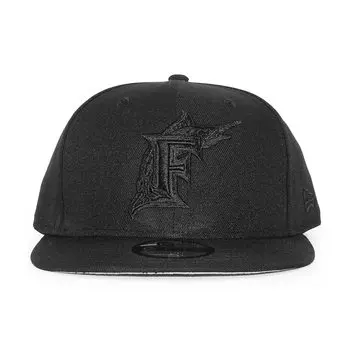 New Era MLB Basic Snapback 950 Sports Cap Marlins (Florida (Black/Black)) [Used]