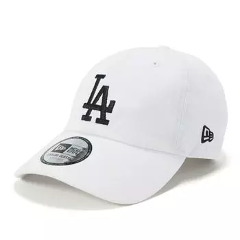 New Era MLB Casual Classic LA White Free Casual Classic Los Dod Size 25J Cap, White, Black,