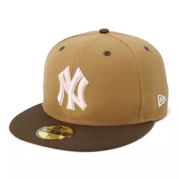 New Era New Era Cap MLB 59FIFTY ONSPOTZ Special Order NY 7 59Fifty Color Wheat Walnut Mlb New York Yankees Wheat/Walnut 1/4 2-Tone