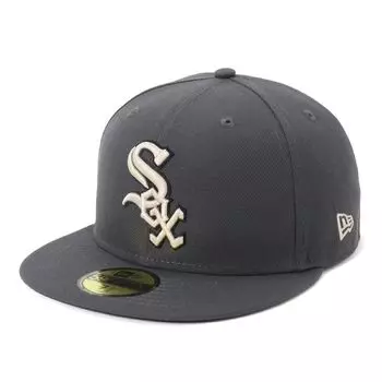 New Era New Era Cap MLB 59FIFTY ONSPOTZ Custom CWS Graphite 7 59Fifty Graphite Tan MLB Los Angeles Dodgers 1/4