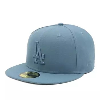 New Era New Era Cap MLB 59FIFTY Tonal Color ONSPOTZ Special Order LA Faded Blue 7 59Fifty Tonal Logo MLB Los Angeles Dodgers 3/4