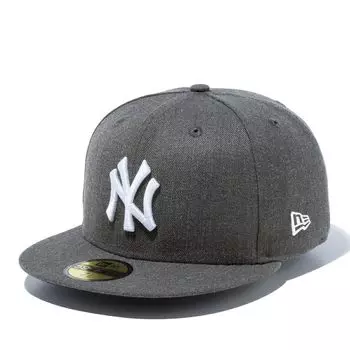 New Era New Era Cap MLB New York Yankees NY Dark Gray Heather 7 5950 NEYYAN DGRY HTR WHI 25J 1/4