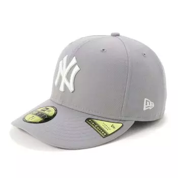 New Era New Era Cap MLB Precurved 59FIFTY Hat NY Gray 7 PC5950 NEYYAN GRY SWHT 25J