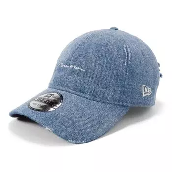New Era New Era Кепка Джинсовая ONSPOTZ Индивидуальный Рукописный Логотип Выстиранный Деним БЕСПЛАТНО ПОВРЕЖДЕННЫЙ РУКОПИСНЫЙ ЛОГОТИП