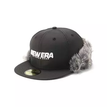 New Era New Era Outdoor Pilot Cap 59FIFTY Earflap Black 7 OD 5950 DOWNFLAP H2OFF BLK SWHI 1/2