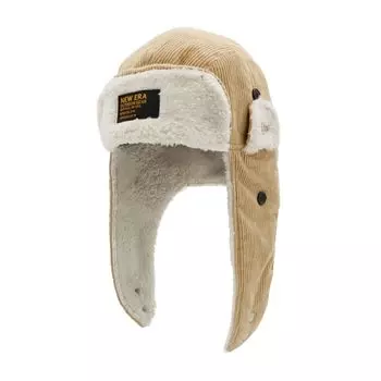 New Era New Era Outdoor Trapper Mink Fleece Boa Fur Corduroy Ivory XL OD TRAP CORDUROY MINK FLEECE BEI