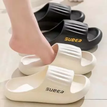 New EVA Non-Slip Odor-Resistant Home Indoor Outdoor Men Summer Bath Slippers Sandals 40-41 (M)