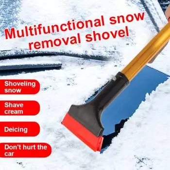 New Extendable Aluminum Ice Scraper Snow Brush For Car Windshield Telescopic Extra-long Snow Shovel