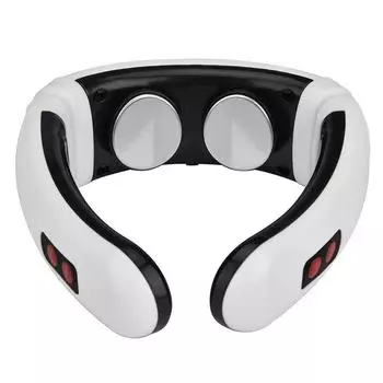 New Fashion Household Electric Pulse Shock Massage Neck Massager Products Intelligent Body Massage Tools белый