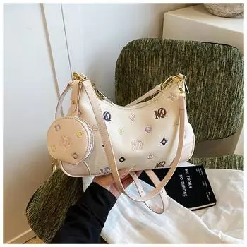 New fashion letter dumpling bag single shoulder oblique span small bag women s versatile temperament bag разноцветный