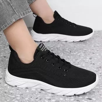 Новые кроссовки Fly Woven Mesh для мужчин, весна и осень, легкая повседневная обувь с мягкой подошвой, дышащие кроссовки для бега для студентов 38