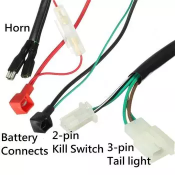 New For Chinese ATV UTV Quad 4 Wheeler 50 70 90 110cc 125cc Electric Wiring Harness