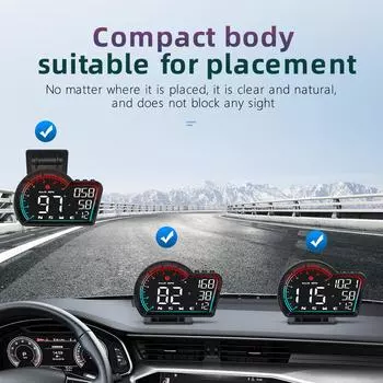 New G16 Car Mounted GPS Head Up Display Car HUD Universal Speedometer Mileage Tachometer Digital Clock New Model Car Accessories