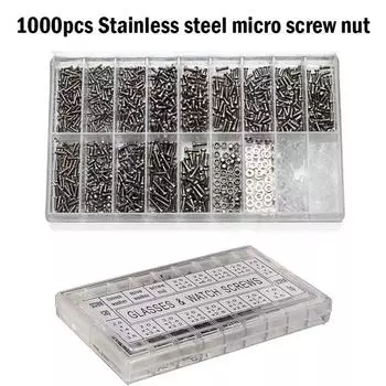 New Glasses Screw Set Nose Support Lens Leg Nut Frameless Glasses Spacer Accessories 18 Specification Screw Set Box