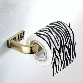 new Golden paper towel holder Simple Bathroom Bathroom Vertical Hardware Pendant Wall-Mounted Roll Stand Light Luxury Copper золотой