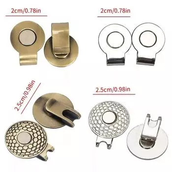 New Golf Hat Clip Mark 20/25mm Ball Marker Golf Mark Silver Blank Magnetic Ball Marker Golf Accessories