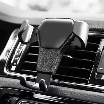 NEW Gravity Car Holder For Phone Air Vent Clip Mount Mobile Cell Stand Smartphone GPS Support For iPhone Mobile Phone чёрный