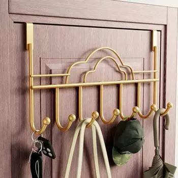 New Heart Clouds Shaped Door Behind Hook Storage Wall Hanging Clothes Hanger Hook Punch-free Hanger Home Organizer Door Hooks 41x22cm