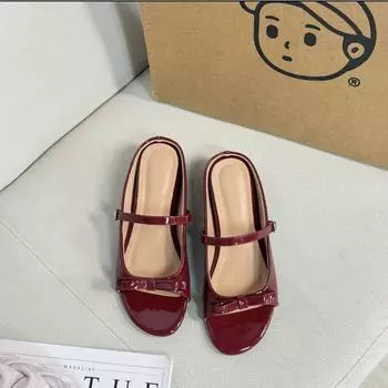 New inner height increase 5cm sweet niche sandals bow patent leather summer outer slippers women 33