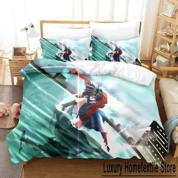 New Kara no Kyoukai Bedding Set Single Twin Full Queen King Size Bed Set Adult Kid Bedroom Duvet cover Sets Anime Bed Sheet Set EU Single 135x200cm