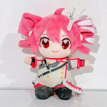 New Kasane Teto with Baguette Plush Toy Soft Doll Stuffed Plushies Figure Anime Cosplay Cartoon Birthday Present Gift Fans Girl 20cm