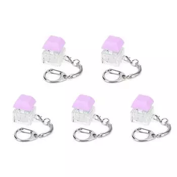 new Keyboard Fidget Keychain Decompression Toys Button Stress Relief Gifts (Purp