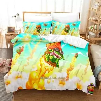 New Kingdom Rush Bedding Set Single Twin Full Queen King Size Bed Set Adult Kid Bedroom Duvetcover Sets Anime parure de lit Bed 70x133cm 2pcs