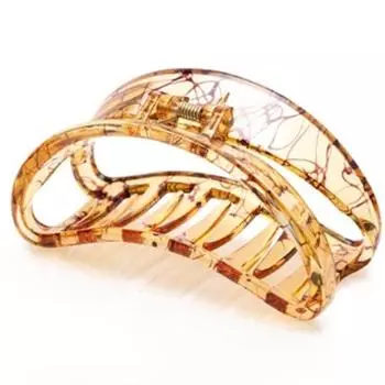 New Large Moon Plastic Hair Claws for Women Thick Curved Hair Jaw Clips Crab Clamp Grasp Accessories Girls Hairwear 9.5cm