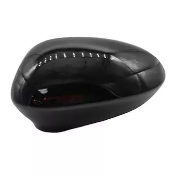 New LH Left Side Wing Mirror Cover Cap Casing Black Fit For Fiat 500 2007-2020