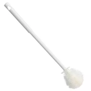 New Long Handle Cup Brush Silicone Folding Brush Head Glass Cleaner White Cup Scrubber Wineglass Bottle Cleaning Brush