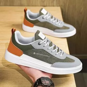 New Men Canvas Shoes High Quality Breathable Flats Lace Up Big Size 47 Comfort Soft Sole Non Slip Casual Skateboard Shoes Men 39