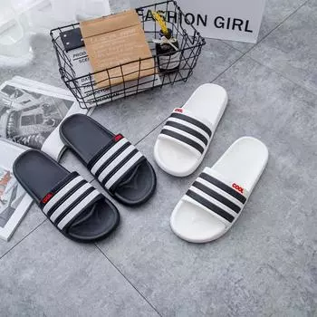 New Men Fashion Non-Slip Durable Bathroom Slippers - Summer Hotel Home Slide Sandals 40-44
