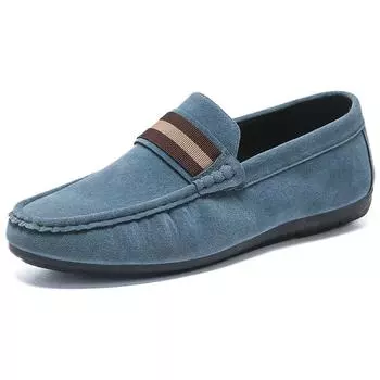 New men s leather shoes fashion comfortable thick sole light men s shoes sports leisure business men s loafers vulcanized shoes 39