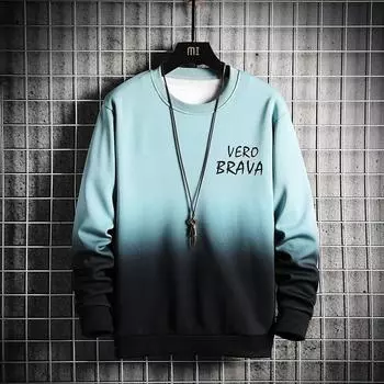 New Men s Sweatshirt Gradient 3d Printed Long Sleeve T-Shirt Autumn Casual Men s Clothing Tops Loose Oversized Sweatshirts For Men S
