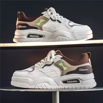 New Men s Thick-soled Comfortable Casual Shoes Soft Non-slip Outdoor Hiking Shoes Student Fashion Sports Sneakers Zapatillas 39 синий
