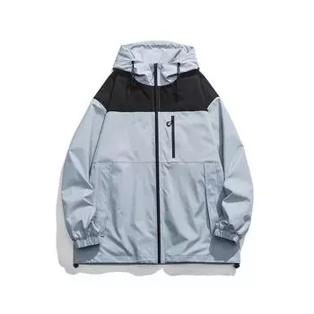 New Outdoor Hooded Jacket Men and Women Spring and Autumn Windproof Waterproof Jackets Jackets Work Clothes Sports Jackets M