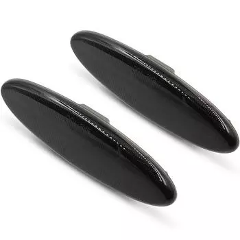 NEW Pair Smoked Lens Red LED Side Marker Lights For Chevy Corvette C5 1997-2004