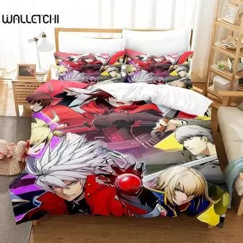 New Personality 3D Printed Anime Blazblue Bedding Set Cartoons three-piece set Adult Kid Bedroom Duvet cover Sets Home Textiles 70x133cm 2pcs