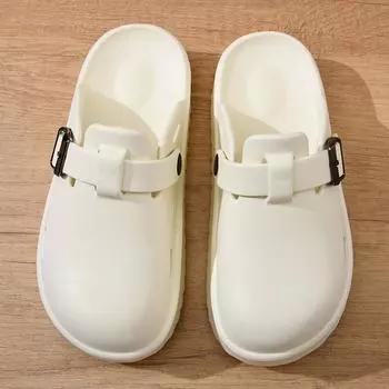 New platform high-heeled sandals outer wear student shoes slippers bag head muffin bottom cool slippers women 36-37 белый