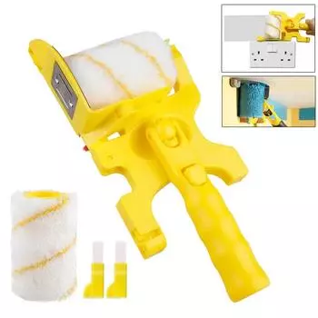 New Profesional Wall Paint Roller Set Multifunctional Clean-cut Edger Painting Rolling Brush for Wall Painting Treatment Tools жёлтый